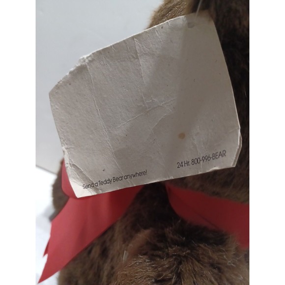 20" VINTAGE BEVERLY HILLS TEDDY BEAR CO BROWN STUFFED Jointed ANIMAL PLUSH TOY - Picture 10 of 15